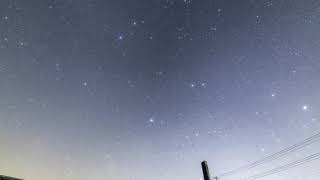 20190309 4K星空タイムラプス　冬のオリオンと天の川