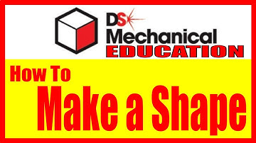Designspark Mechanical Tutorial - How To Make Simple Shapes (DSM05)