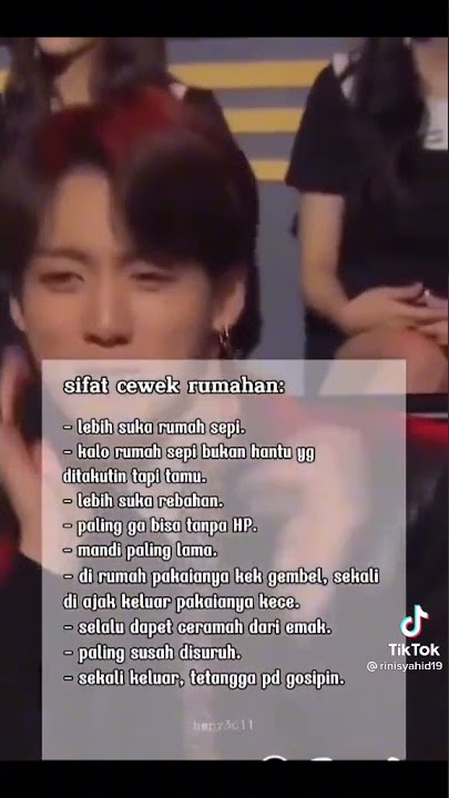 SIFAT CEWEK RUMAHAN