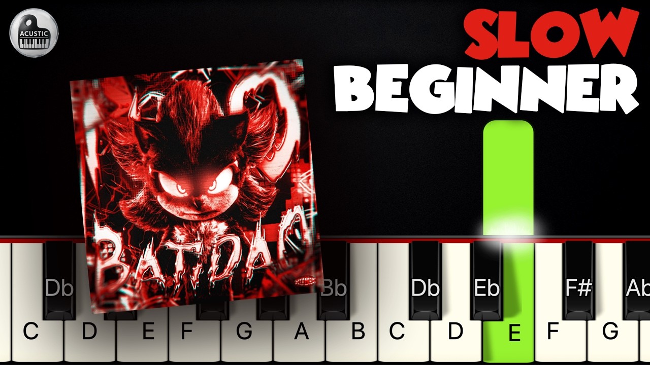 NO BATIDÃO ZXKAI | SLOW BEGINNER PIANO TUTORIAL by Betacustic