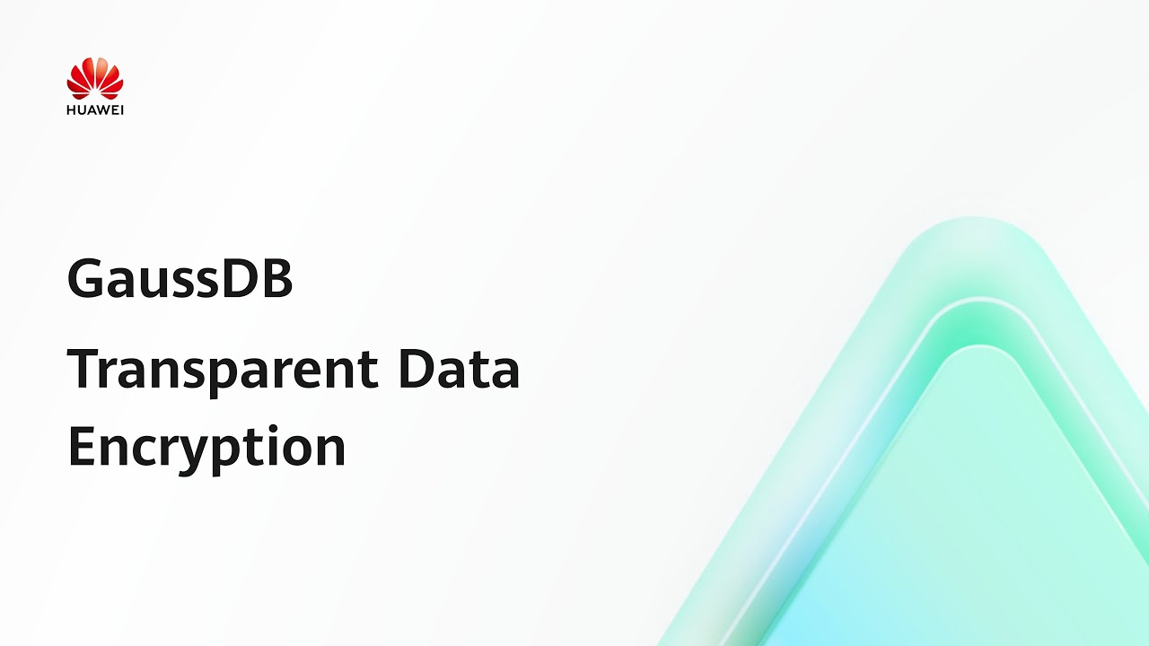dataencrypt feature with “: cannot determine Images... GaussDB: Transparent Data Encryption | Feature Walkthrough - YouTube