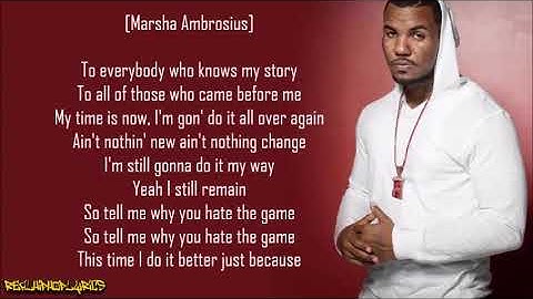 The Game - Why You Hate The Game ft. Nas & Marsha Ambrosius (Lyrics)