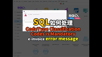 💡如何解决SQL错误信息：CodeType Classification