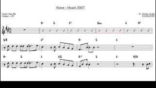 Alone - Heart 1987 (Tenor Sax Bb) [Sheet music]