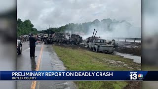 NTSB releases report on deadly crash on I-65 in Butler County, Alabama