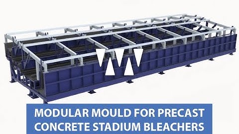 MODULAR MOULD FOR PRECAST CONCRETE STADIUM BLEACHERS
