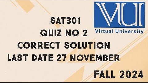 STA301 Quiz No 2 Solution Fall 2024 | sta301 quiz 2 solution fall 2024