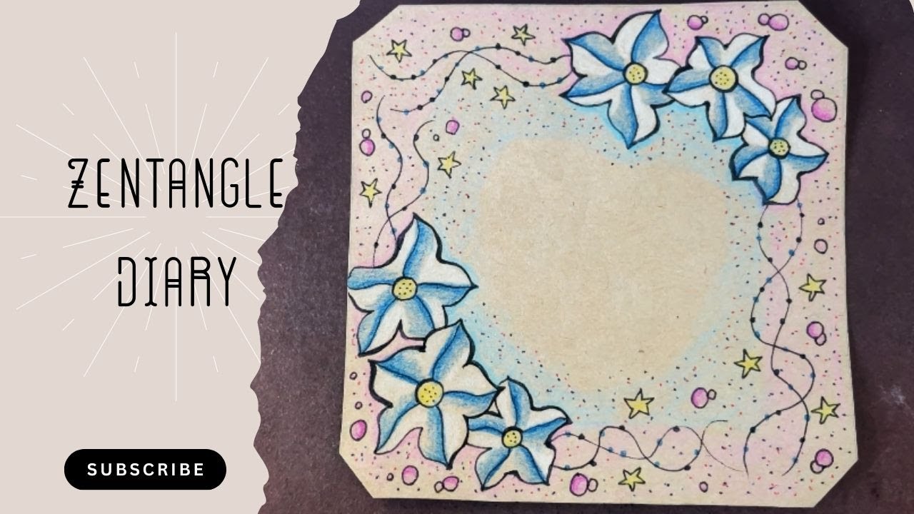 ⭐【禪繞畫．冬日系列】：星河幻境（Dreamland ）⭐zentangle in winter