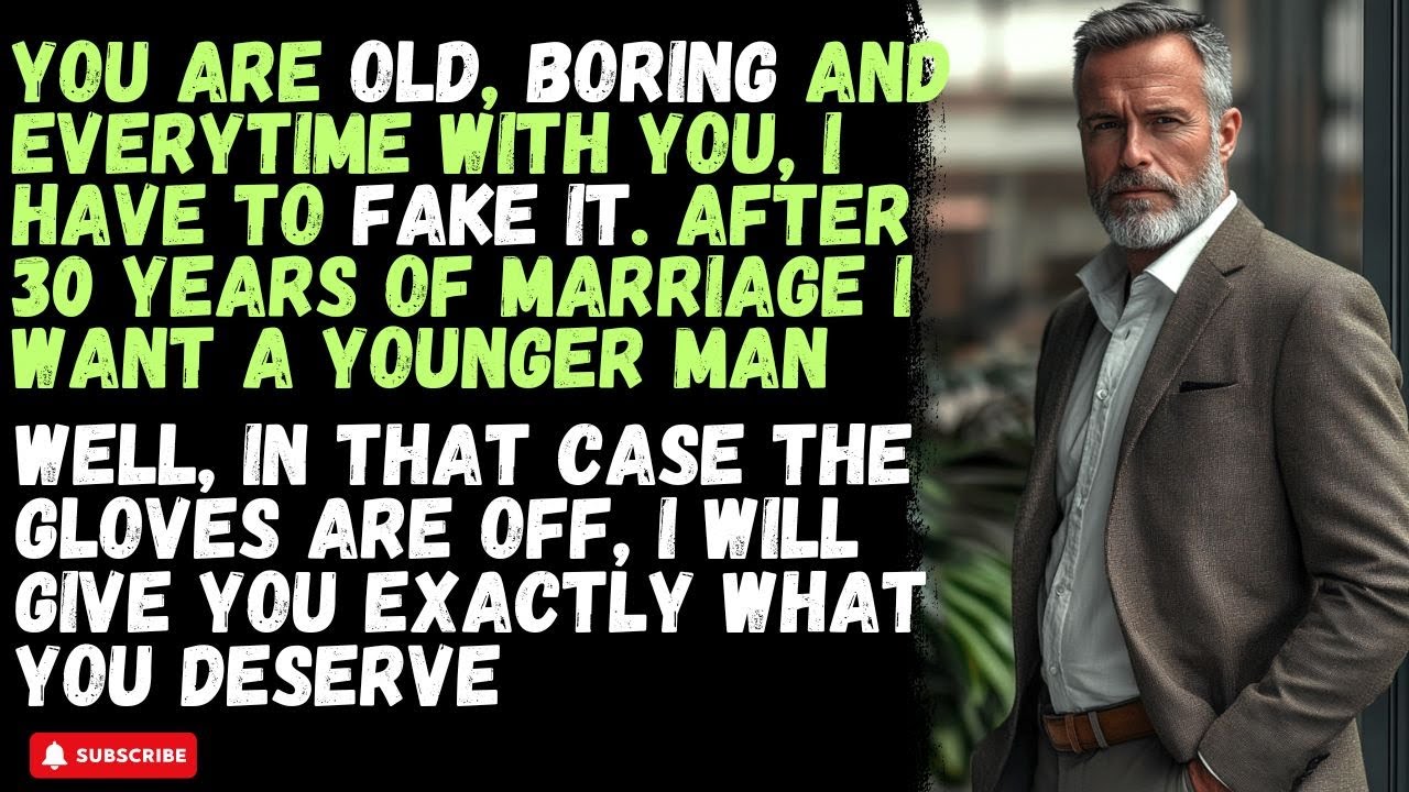 Outline Video Cheating Wife wanted to celebrate her 30th anniversary with a younger man, Cheating Wife Story