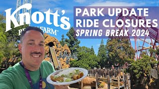 Knott's  Berry  Farm | Park Update | Train | Ride Closures | March 2024