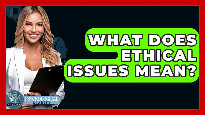 What Does Ethical Issues Mean? - Philosophy Beyond