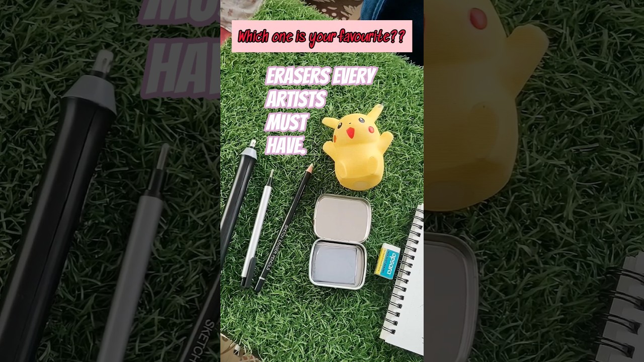 These 5 Erasers Will Change Your Drawing Forever ✏️😳 These 5 Erasers Fix Everything #artshorts