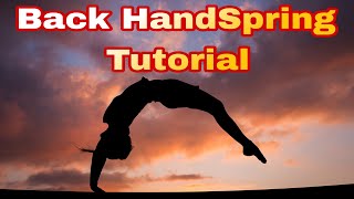 Back Handspring Flip Tutorial For Beginners In Hindi | #backhandsprings #backflip