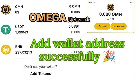 OMEGA NETWORK | HOW TO ADD WALLET ADDRESS | ONGERAHO ADDRESS YO KUBIKURIZAHO OMEGA COIN✅