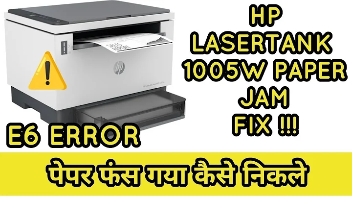 Hp Laserjet tank 1005w paper jam fix   Hp 1005w error 6 solution   How to remove jam paper hp1005w 1