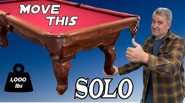 Move a 1,000 lb pool table by yourself - NO DISASSEMBLY NEEDED!   |   I Can Do That DIY