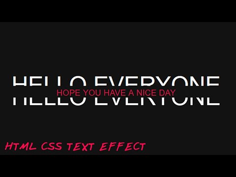 AMAZING ANIMATION TEXT EFFECT WITH HTML CSS |DO YOU KNOW THIS DESIGN?@pinkweb0 #html#css