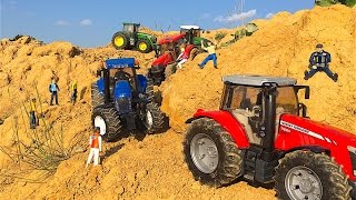 BRUDER TOYS tractor race trial trip Grand Canyon  - Fendt Massey Ferguson New Holland