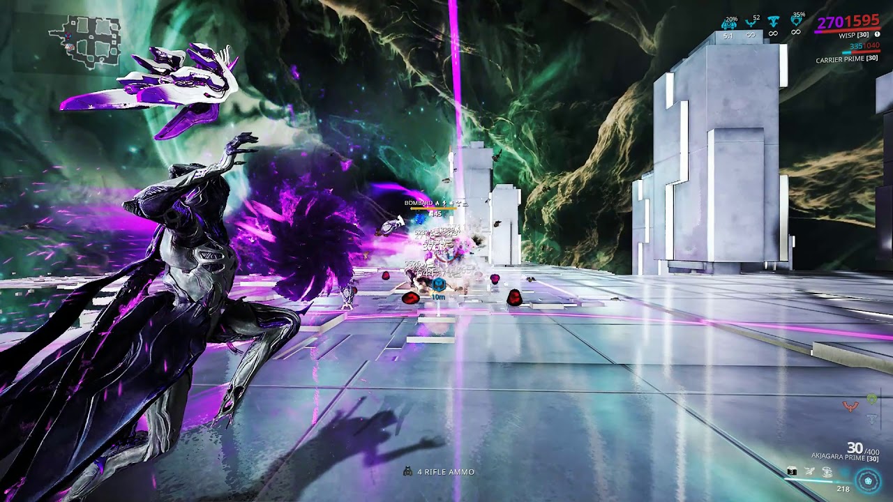 Warframe Wisp VS Bombards YouTube