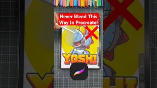 Never Blend This Way In Procreate! 😡 #procreate #shorts #drawingtutorial
