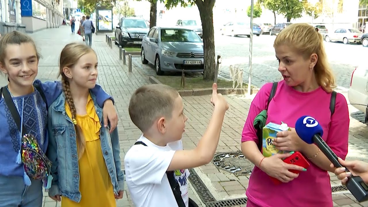 ⁣Киевские школы без русского языка. Опрос в столице Украины