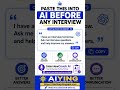 Paste This Into AI Before Any Interview