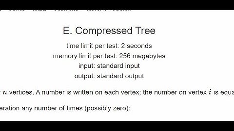 E. Compressed Tree || Educational Codeforces Round 158 (Rated for Div. 2)