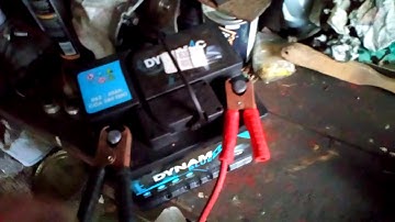 How to test a dynamo with a battery and jump leads