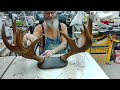 Moose Antler Staining Part 3