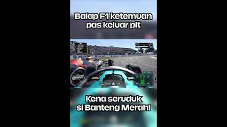 Ketemu banteng baru keluar pit, malah baku hantam ferrari auto ngakak!🤣- F1® 22 #shorts