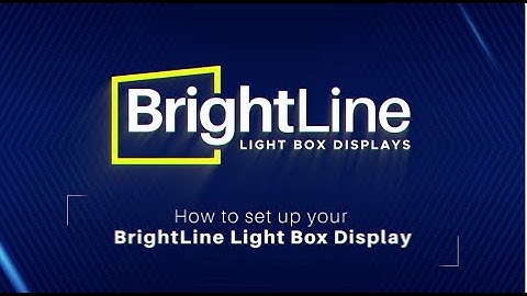 Brightline Backlit Tradeshow Displays - Setup Video