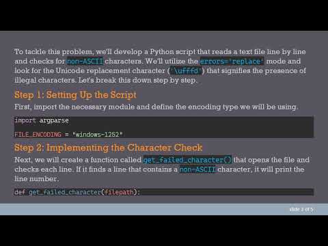 How to Find Non-ASCII Characters in a File Using Python