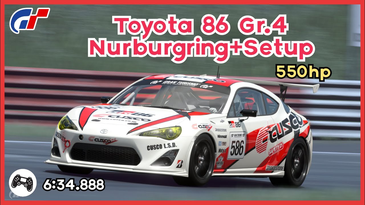 youtimituページ GT7 | 550hp Toyota 86 Gr4 Nurburgring 6:34.888 | Lap + Setup - YouTube