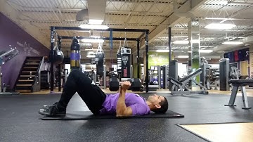 Hooklying DB floor press