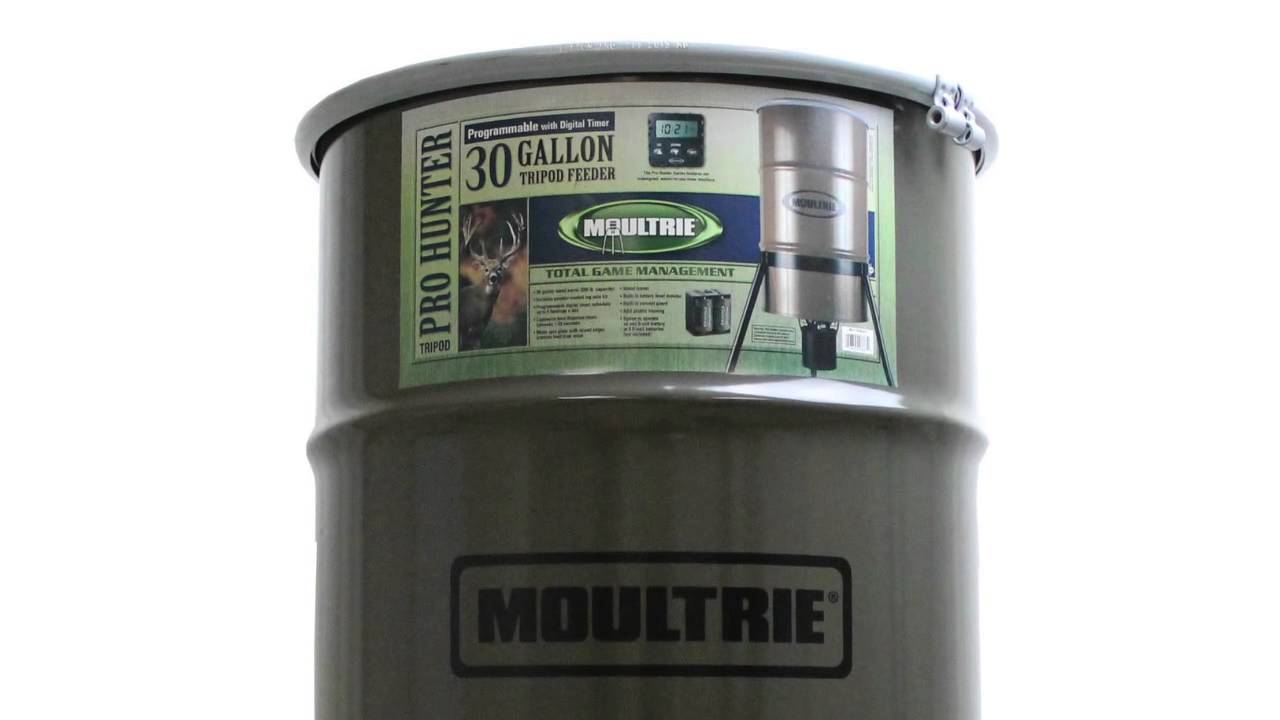 Moultrie 30 Gallon ProHunter Tripod Metal Deer Feeder MFHPHB30T