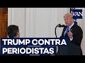 TRUMP se enfrenta con periodista de la CNN en la Casa Blanca