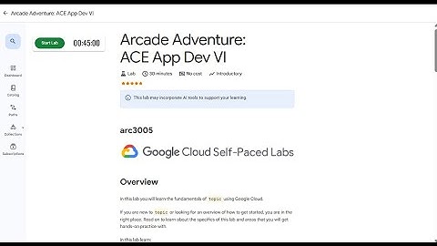 Arcade Adventure: ACE App Dev VI  #arc3005 #qwiklabs #qwiklabsarcade2025