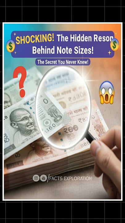 Hidden Secret Behind INR Note Sizes! 😲💰|| @FactsExploration_57 || #shorts