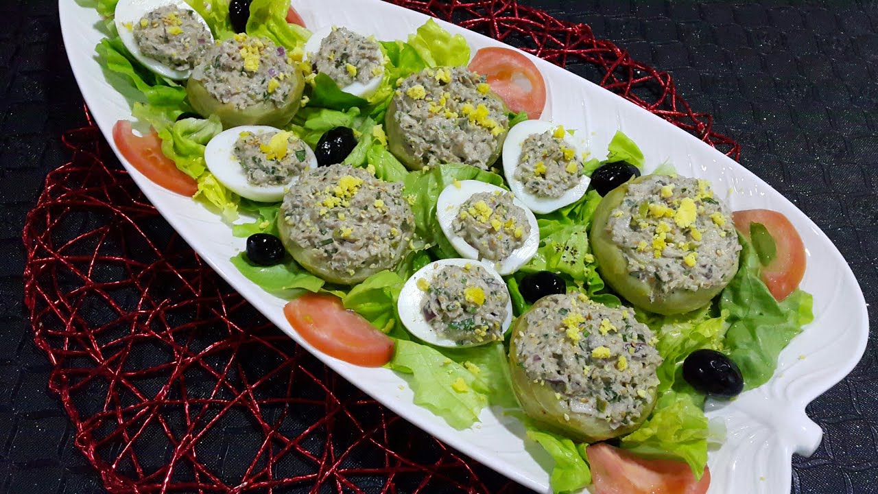 سلطة القرنون بحشوة لذيذة جدا ومميزة