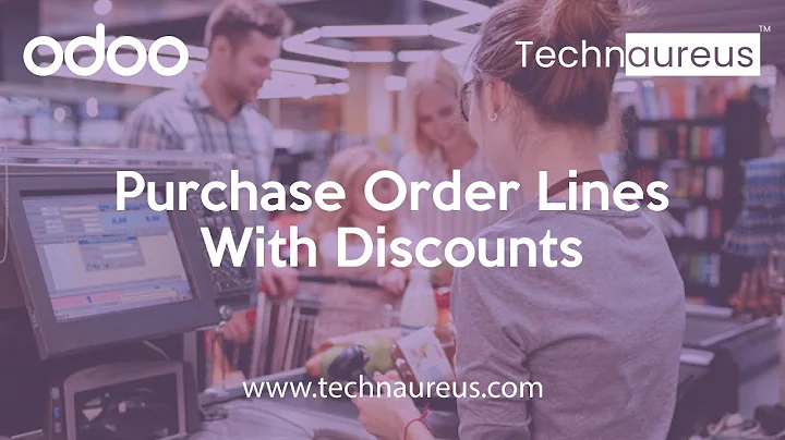 Purchase Order Lines with Discounts In Odoo | Odoo Discounts