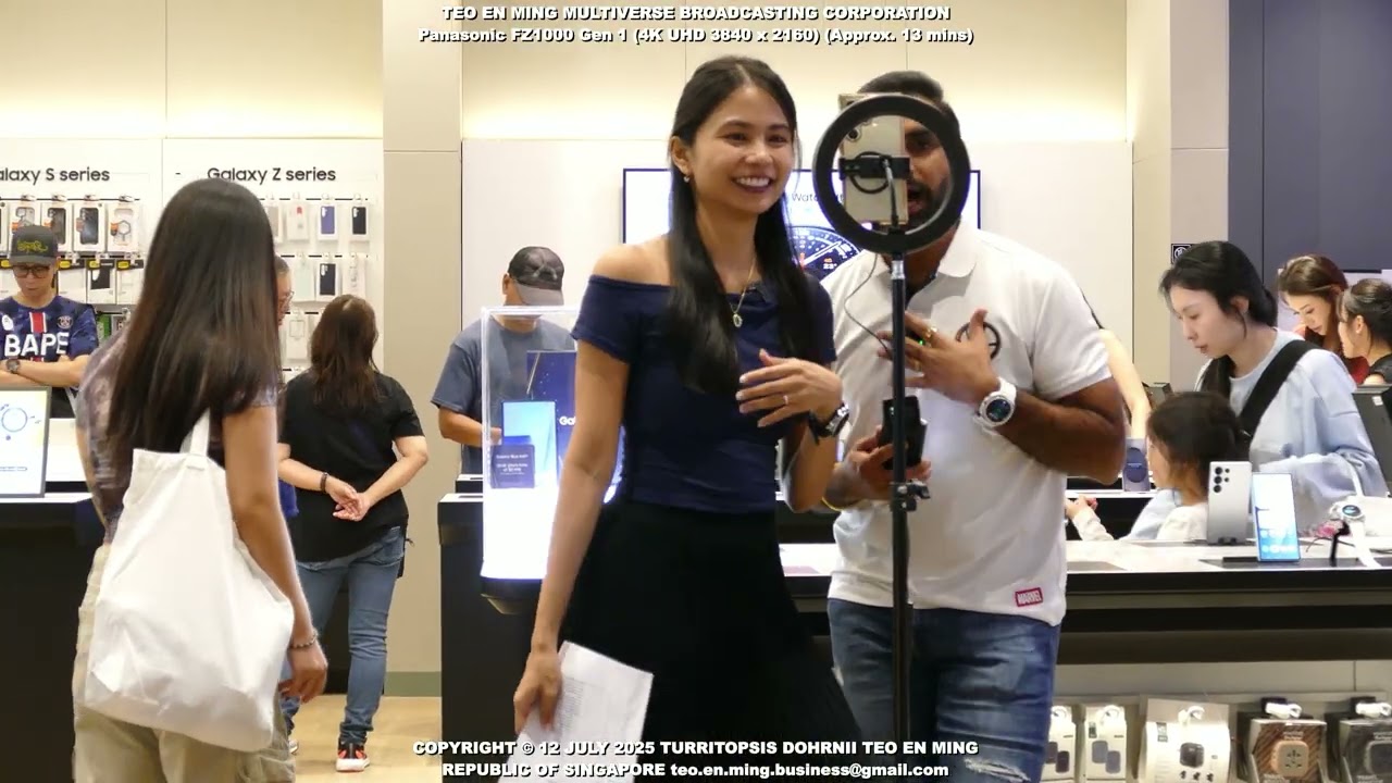 Xinlin Khaw and leebyulbyul at Samsung Experience Stores 12 July 2025 Sat