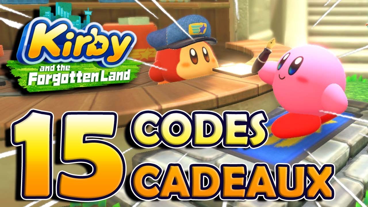 LES 15 CODE CADEAU DE LA MESSAGERIE WADDLE DEE 🎁 Kirby et le Monde Oublié YouTube
