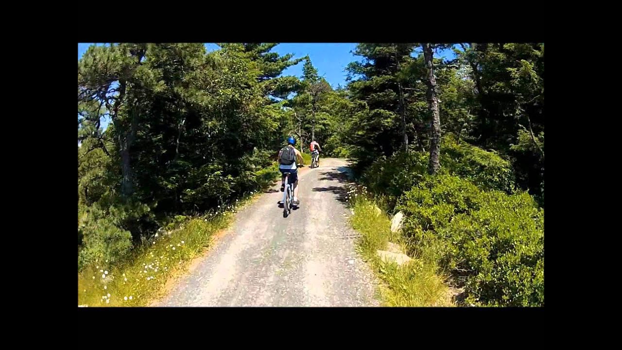 Biking at Minnewaska state park using 