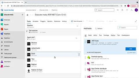 Azure DevOps Build Pipeline | CI/CD | Create .Net Core Build Pipeline