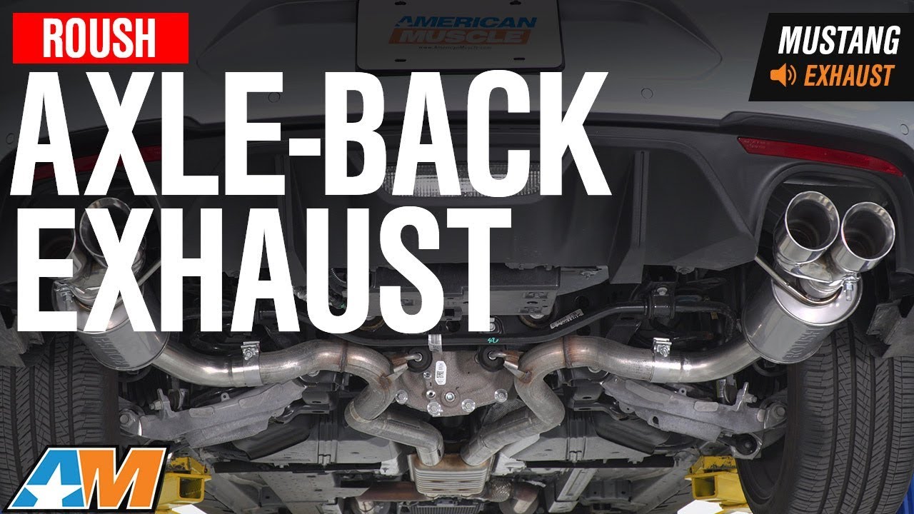 performance parts bmw 2018 Mustang GT Roush Axle-Back Exhaust Sound Clip & Install