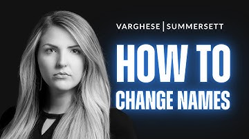 How Do You Change Your Name (Or Your Child