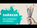 Как ухаживать за кистями || Как правильно мыть кисти || Лайфхаки для начинающих в рисовании