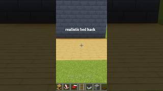 how to make realistic bed in minecraft. #minecraftshorts #minecraftbuilding #minecrafttutorials