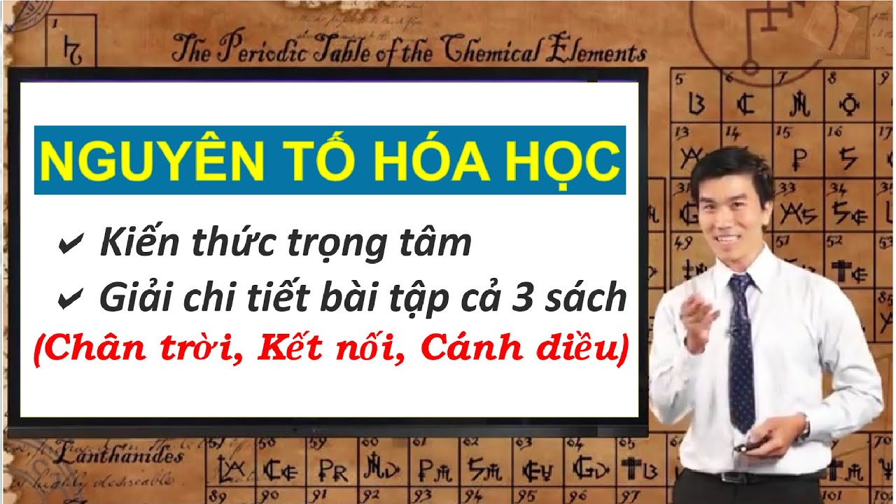 Hóa 10 Mới - NGUYÊN TỐ HÓA HỌC-Lý thuyết và giải chi tiết bài tập sách Chân trời, Kết nối ,Cánh diều