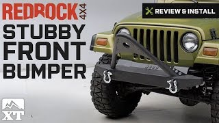 Wrangler RedRock 4x4 Stubby Front Bumper w/ Stinger Bar - Winch (1987-2006 YJ & TJ) Review & Install
